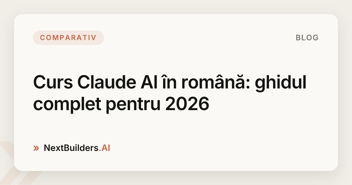 Curs Claude AI în română: ghidul complet pentru 2026